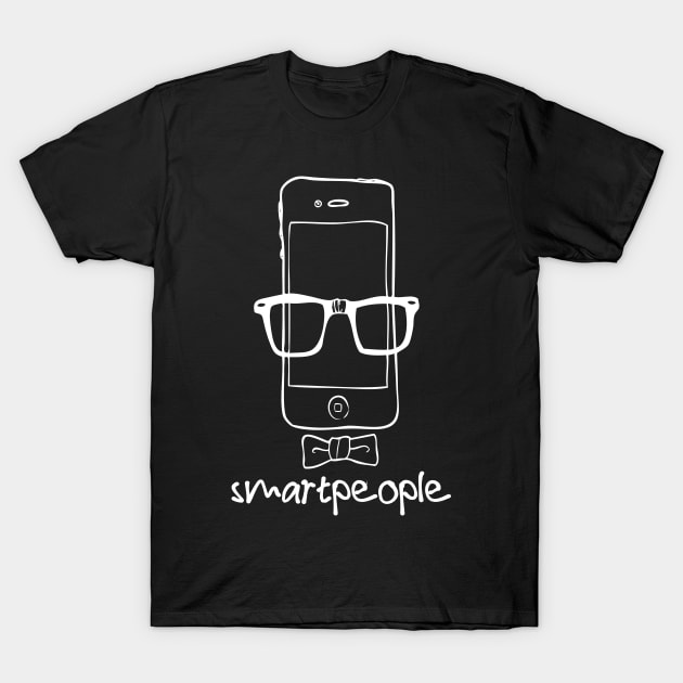 smartphone smartpeople T-Shirt by thecave85